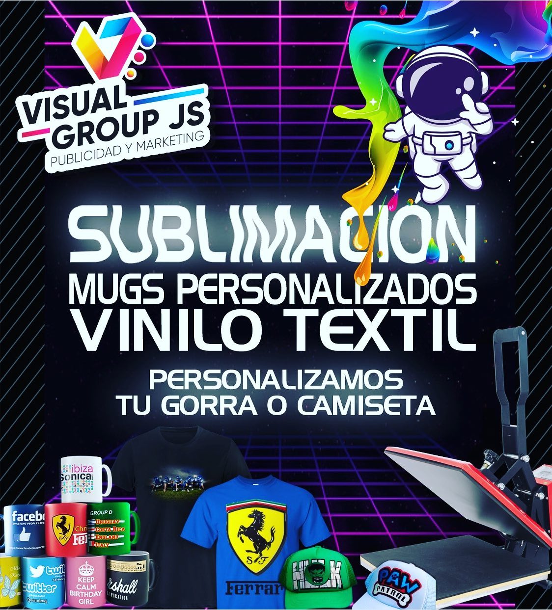 SUBLIMACIÓN Y VINILO TEXTIL